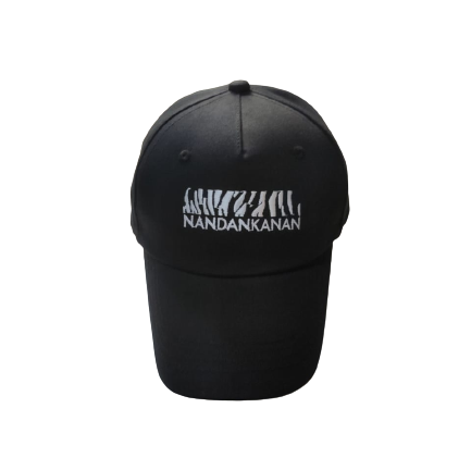 Black cap with white emblem