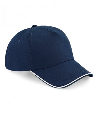 Navy blue cap with white lining
